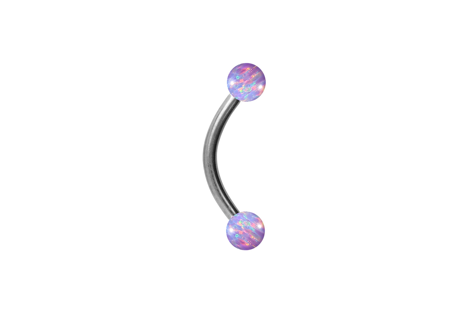 Chirurgenstahl Piercing Banane SYNTHETISCHE OPALE